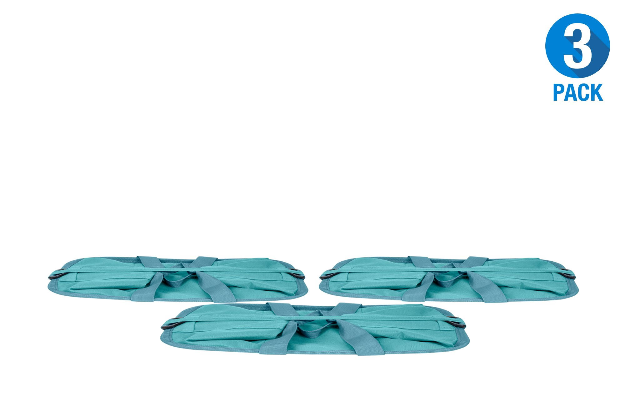 Clevermade 20L EcoBasket Grocery Tote Bags with Shoulder Strap, Plum (3 Pack)