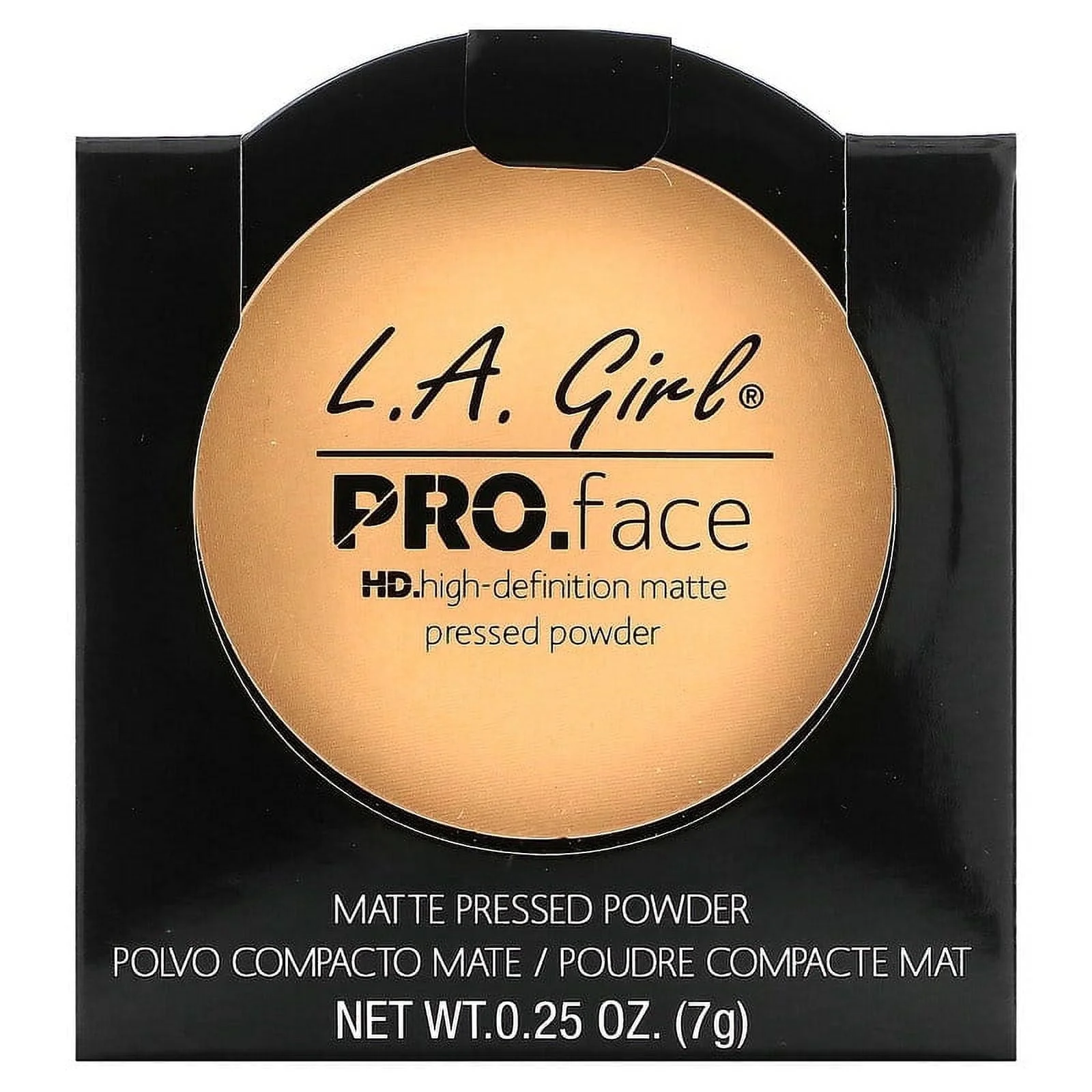 L.A. Girl, Pro Face HD Matte Pressed Powder, Creamy Natural, 0.25 oz Pack of 2