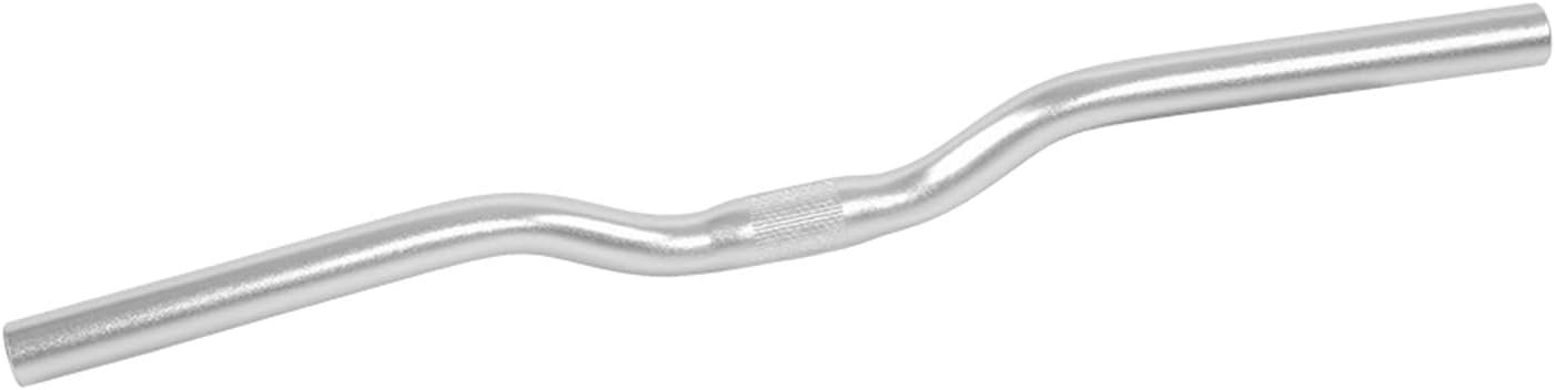 Road Fixed Gear Gear Riser Bar Handlebar Flat Bar Bike Bar Road Bike Accessory (Silver)