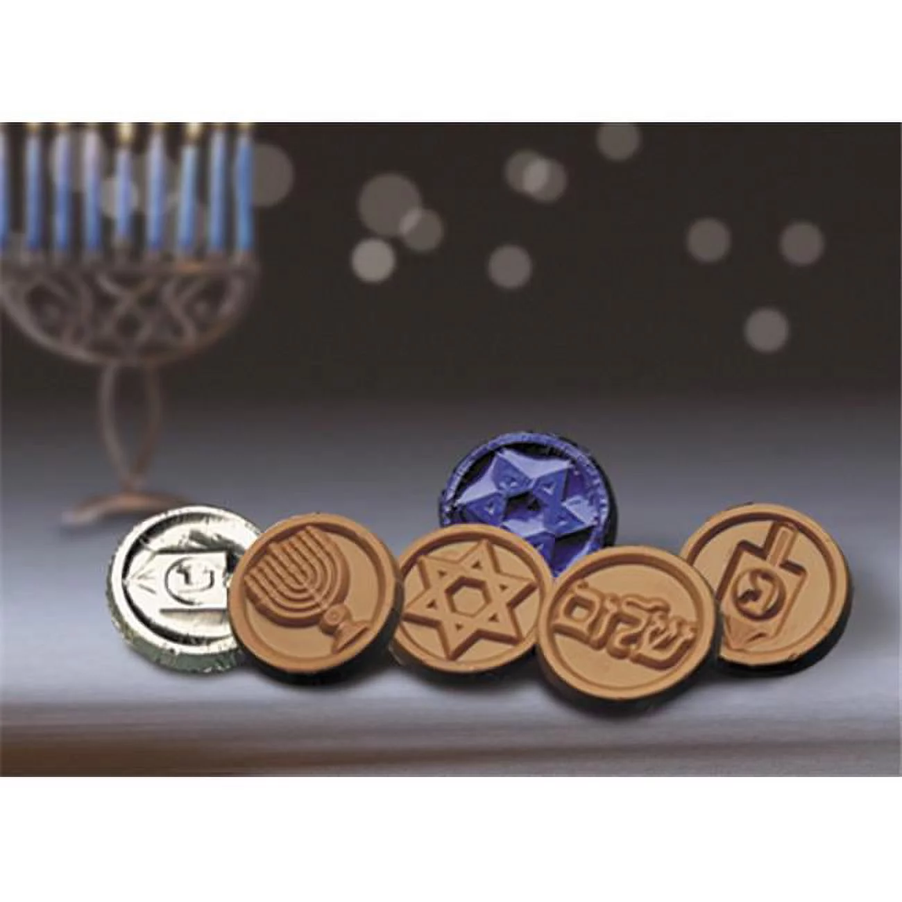 Chocolate Chocolate 325002 Happy Hanukkah Coins - Pack of 250
