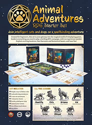 Animal Adventures: Starter Set - Beginners Roleplaying Tabletop Game 5E Compatible