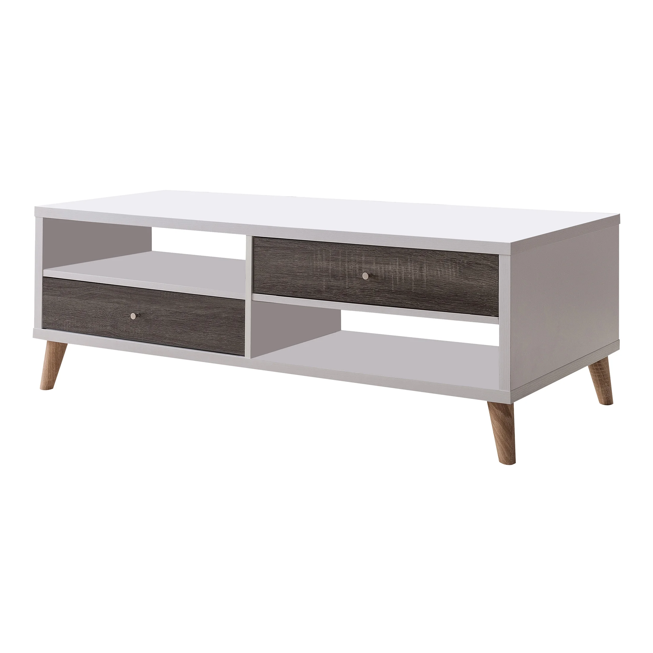 Furniture of America Desmond 2-Drawer Coffee Table, White