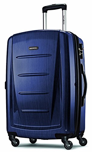 Samsonite Winfield 2 Hardside Expandable Luggage with Spinner Wheels, Brushed Anthracite, Checked-Large 28-Inch
