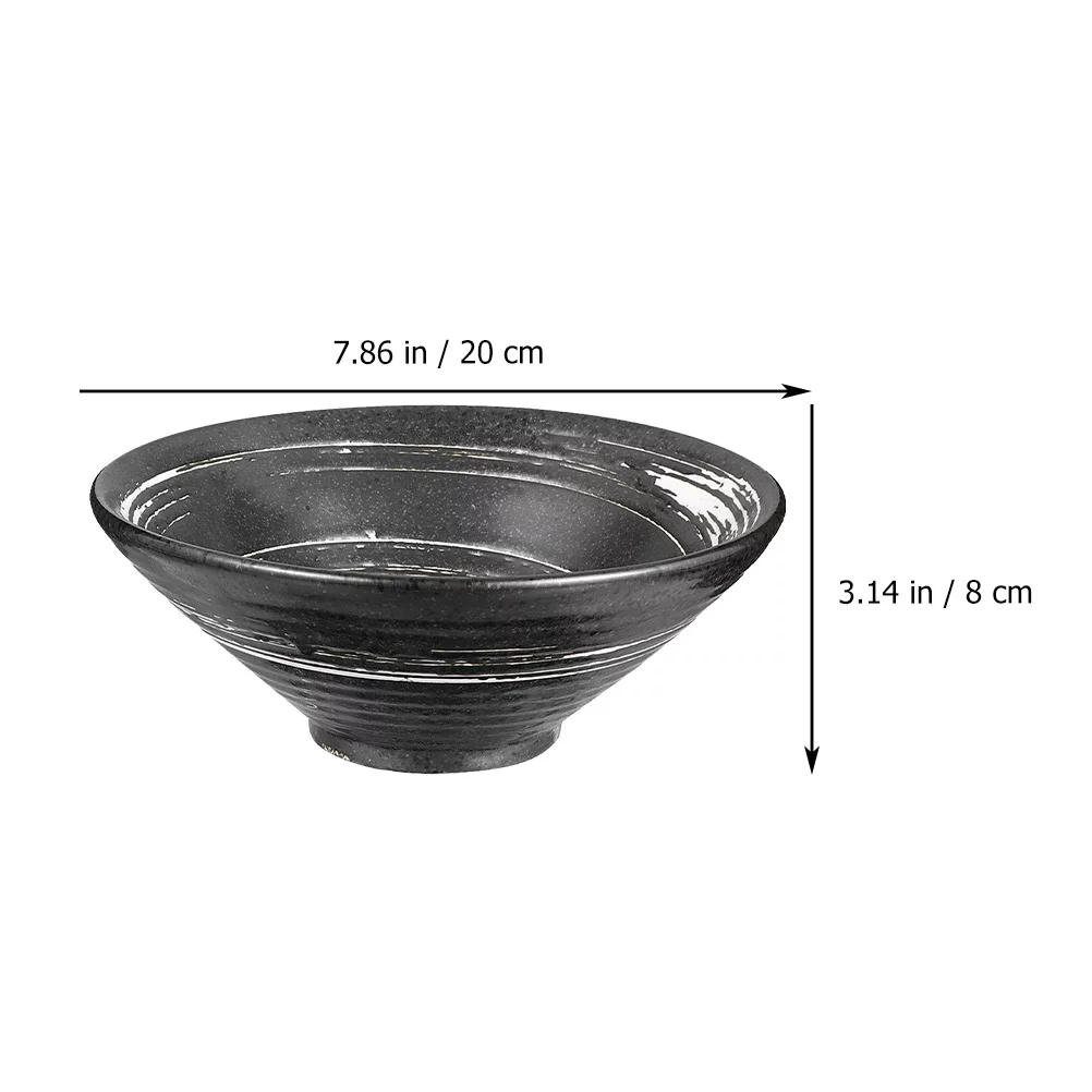 Frcolor Bowl Ramen Bowls Japanese Noodle Serving Udon Soup Ceramic Cereal Chopsticks Asian Large Soba 35Oz Set Dessert Miso