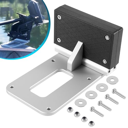Universal Transom Trolling Motor Mounting Bracket for Kayaks/Kayak Marine Board Backing Plate Mount Bracket for Clamp-on Electric Trolling Motors