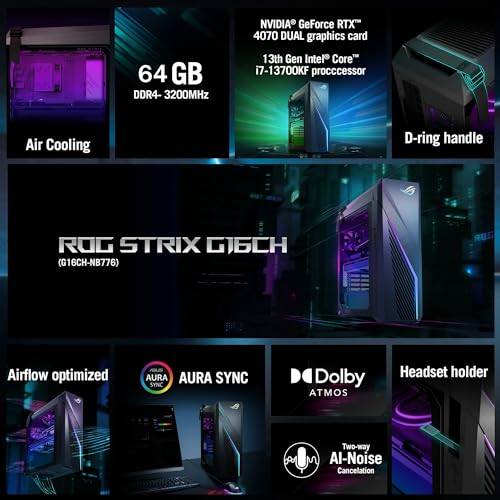ASUS 2022 ROG Strix GL10 Gaming Desktop, AMD Ryzen 5 3600X 6-Core Processor, NVIDIA GeForce GTX 1660 Ti Graphics, 16GB RAM, 1TB PCIe NVMe SSD, 2 x HDMI, 2 x DisplayPort, WiFi, Windows 11 Home