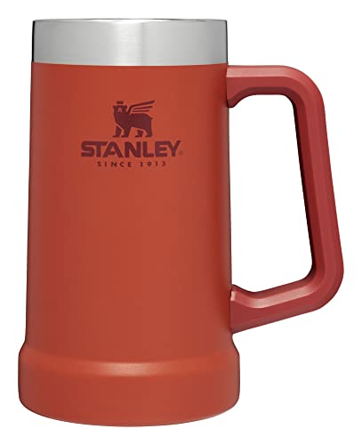 Stanley Stay-Chill Beer Stein 24 oz | Heavy Duty Big Grip Handle | Beer Tumbler Drink Cup, Holds 2 Cans | Insulated Stainless Steel Party Mug | BPA-Free | Azure