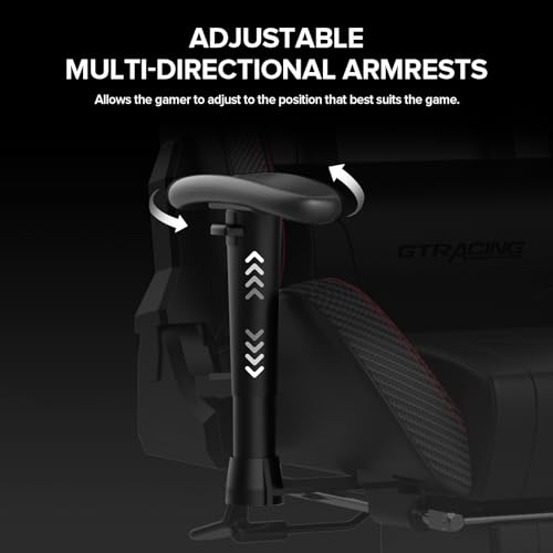 GTRACING Gaming Chair with Footrest Speakers Video Game Chair Bluetooth Music Heavy Duty Ergonomic Computer Office Desk Chair