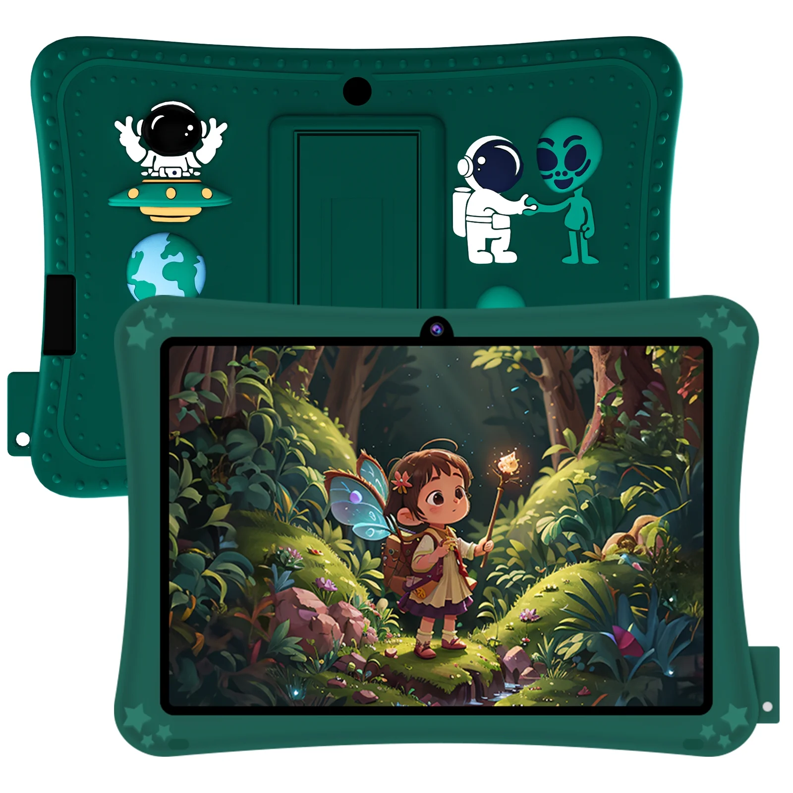 Kids Tablet 7 inch Android 11，32GB ROM 2GB RAM，Parent Control，WiFi，Protective Case, Green