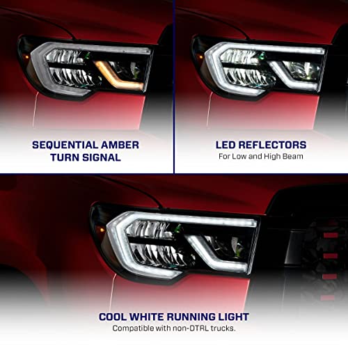 Sequential LED Headlights compatible with Toyota Tundra 2007-2013 (pair)