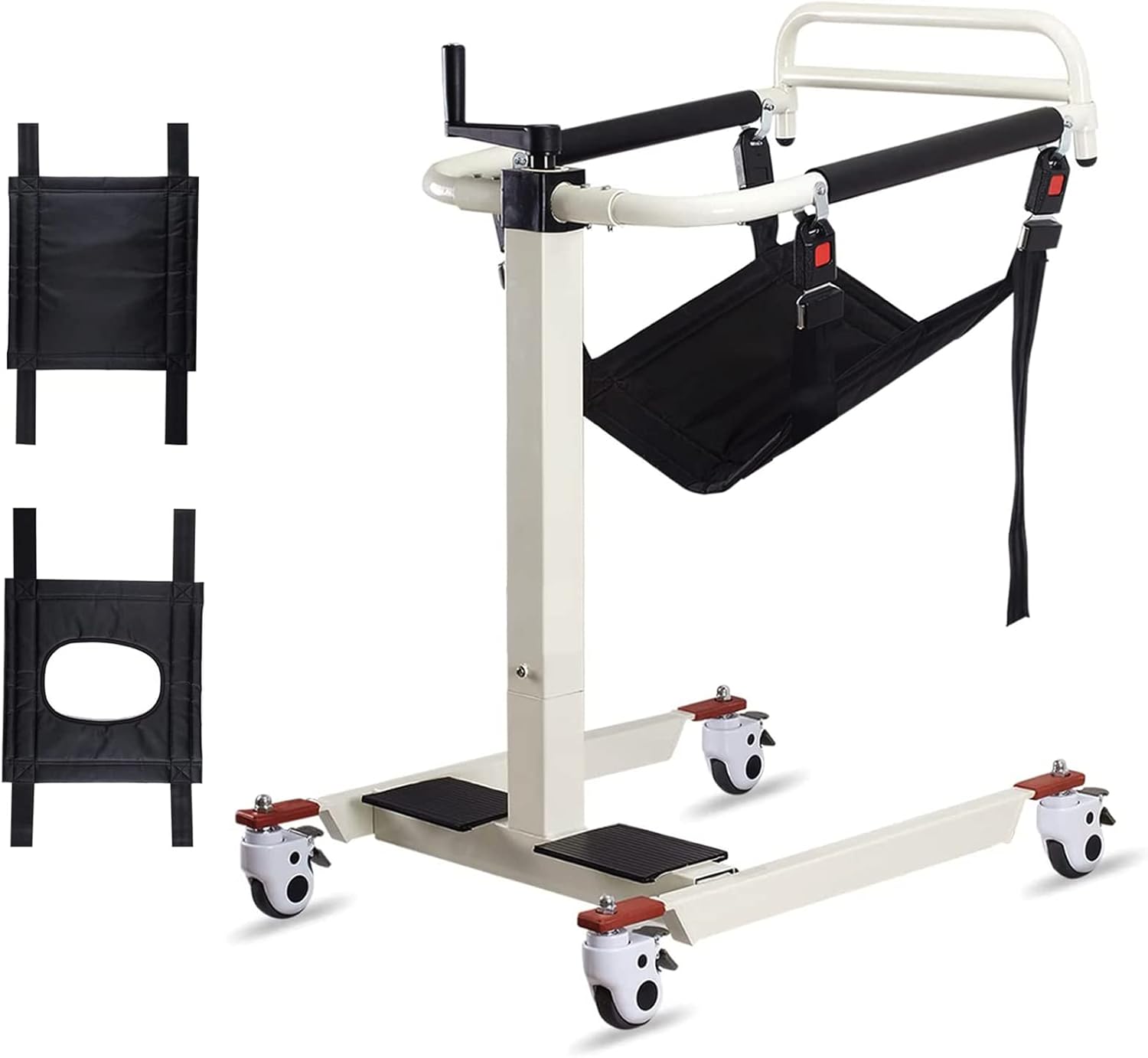 Transfer Wheelchair, Wheelchair Lift for car, Lifts for Home use with Soft Cushion, Transport Chair for Elderly Handicapped, bedridden Patients Supplies