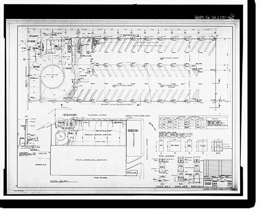 Historic Framed Print, Rich's Downtown Department Store, 45 Broad Street, Atlanta, Fulton County, GA - 97, 17-7/8