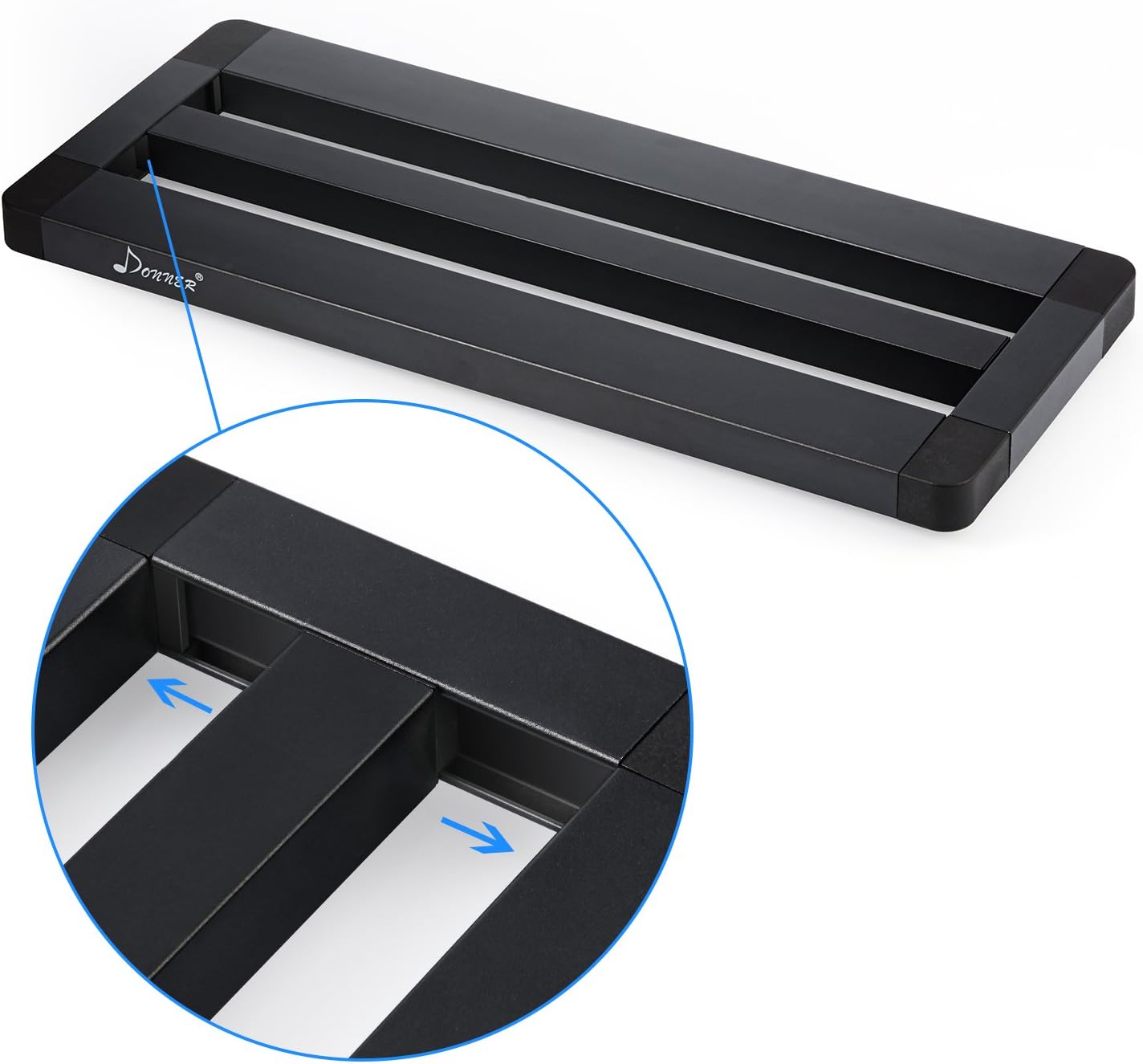 Donner Guitar Pedal Board Case DB-4 Disassembled Pedalboard 20'' x 8'' with Bag