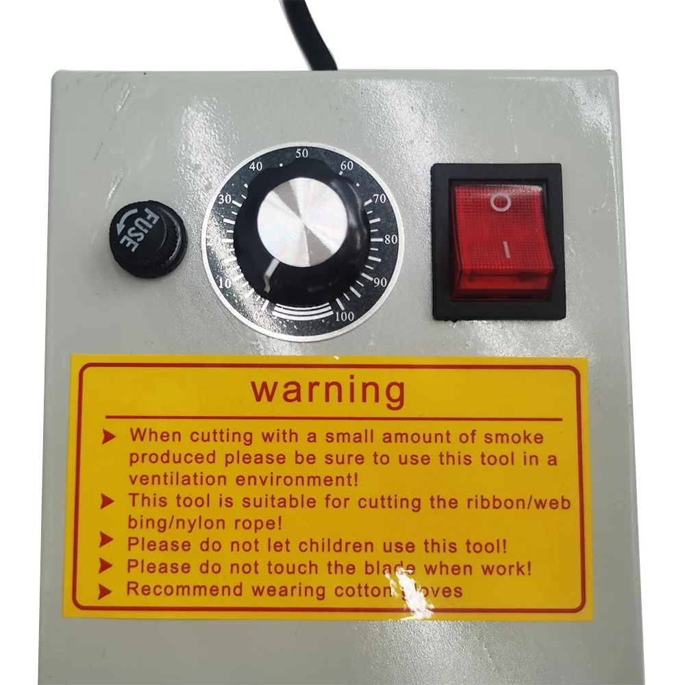 Techtongda Electric Hot Knife Rope Cutter Ribbon Cutter Hot Melt Cutting Machine Temperature Adjustable