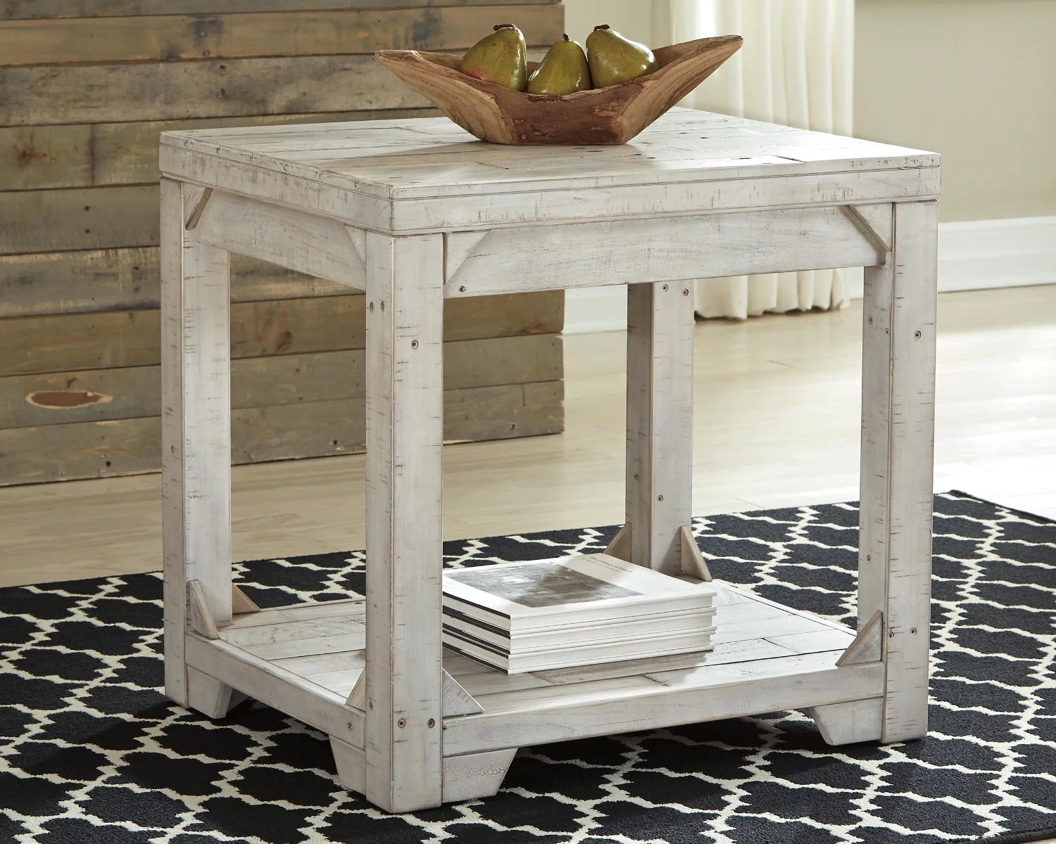 Signature Design by Ashley Casual Fregine End Table  Whitewash