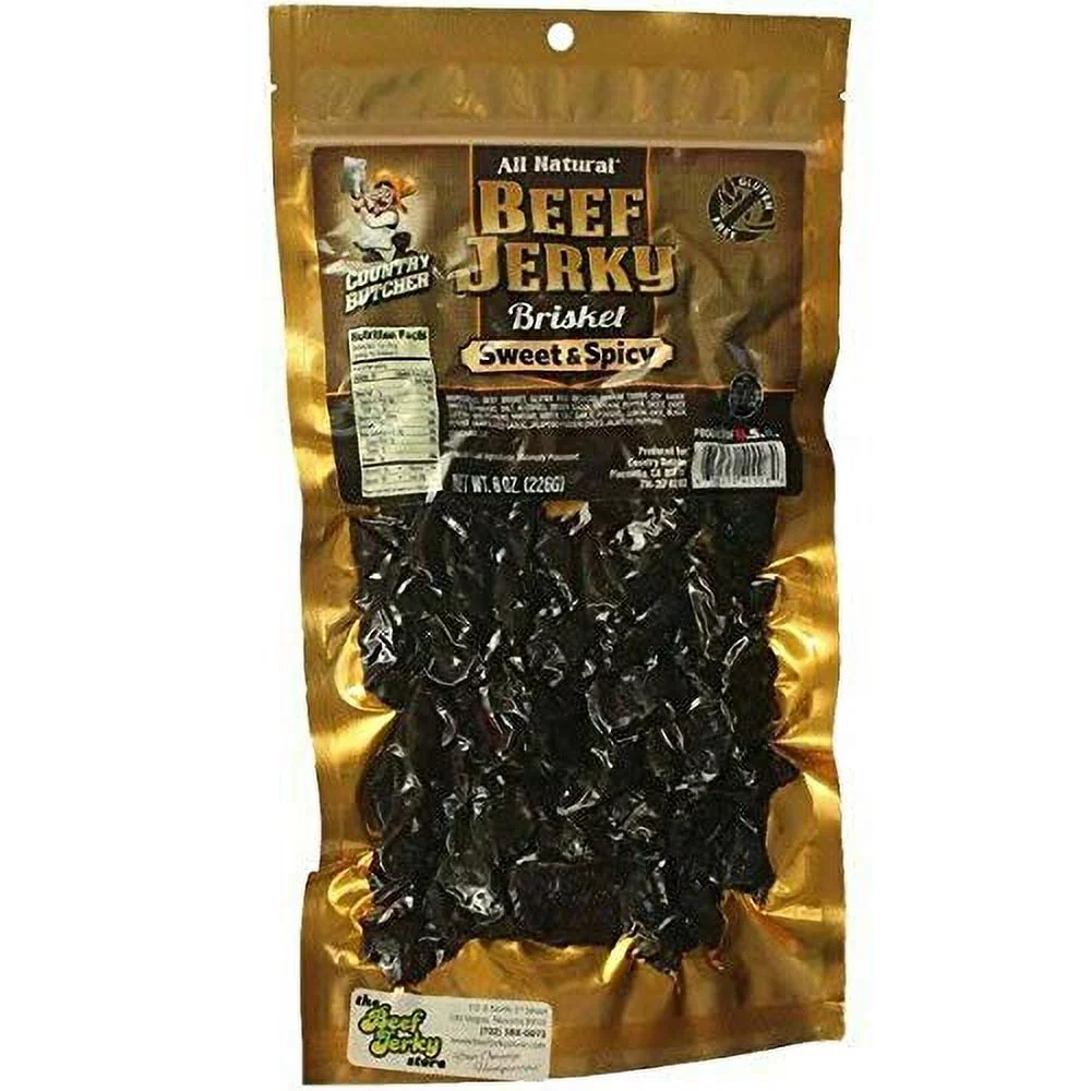 Sweet & Spicy Brisket Jerky 8 Oz