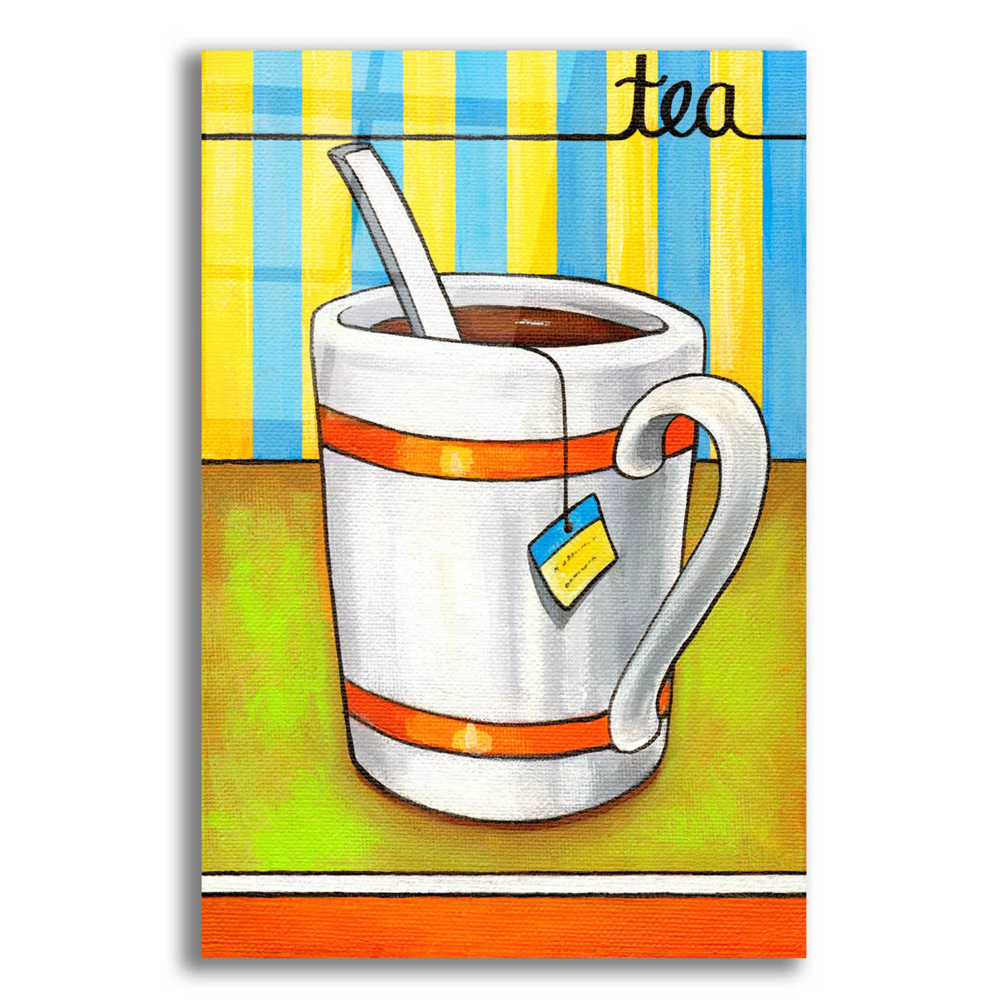 Epic Art 'Good Morning Cafe Tea' by Cathy Horvath-Buchanan, Acrylic Glass Wall Art, 16