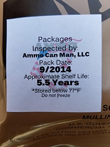 Genuine Military MRE Meal with Inspection Date September 2017 or Newer (Meatball Marinara)