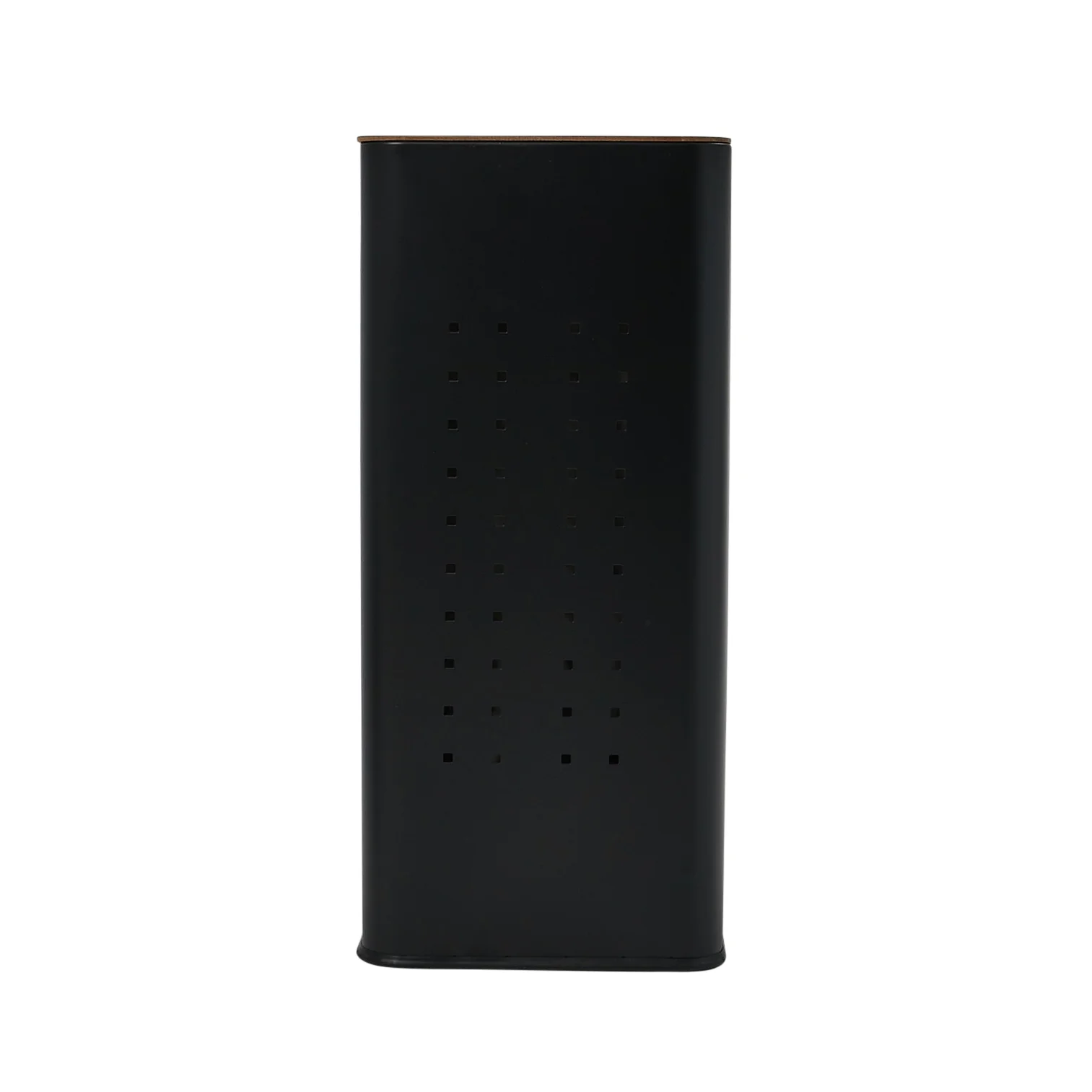 Steel Laundry Hamper with Lid, Matte Black