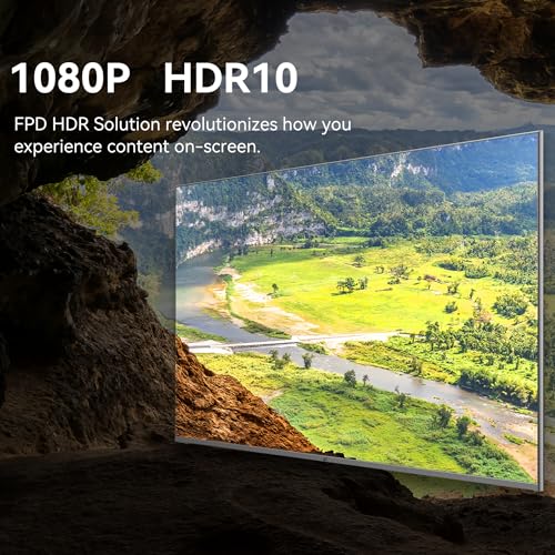 FPD 43 Inch Smart TV Flat Screen Frame LED Television Full HD 1080p Google Cast Built in, Streaming Live Ultra Thin HDR10 Android TV, Bluetooth, Vesa, Hdmi, WiFi (Palette-Series 2025)