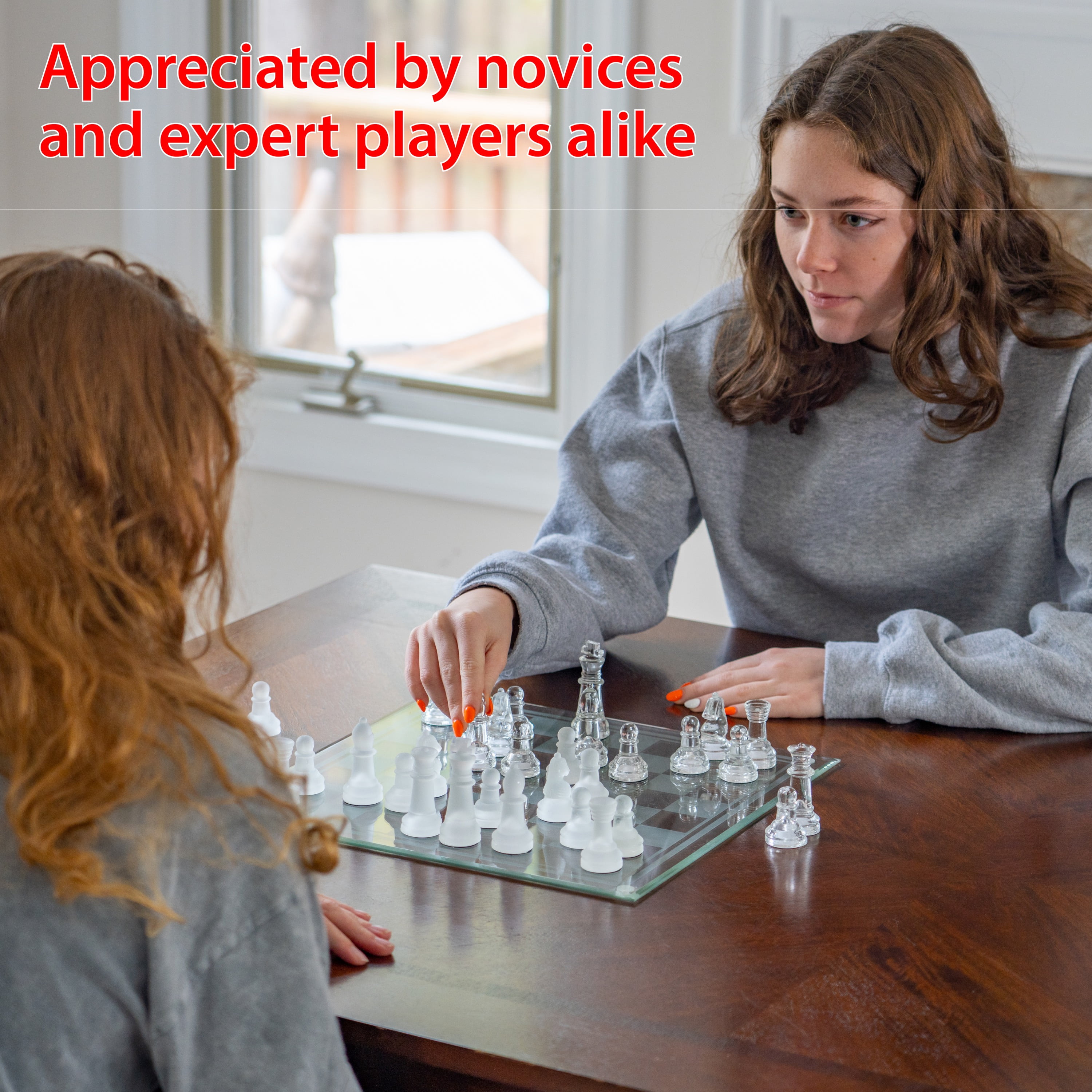 Maxam? 33Pc Glass Chess Set