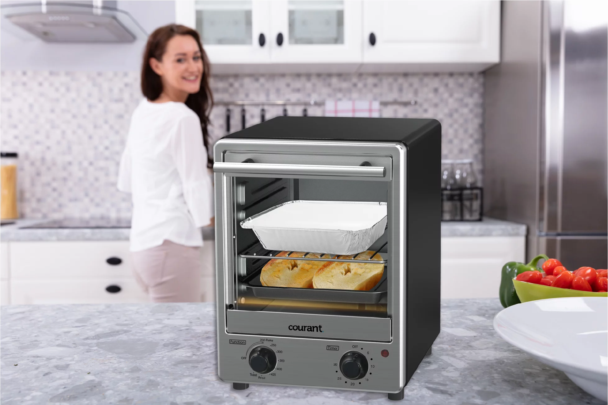 Courant TO-1236 Toastower 4 Slice Toaster Oven