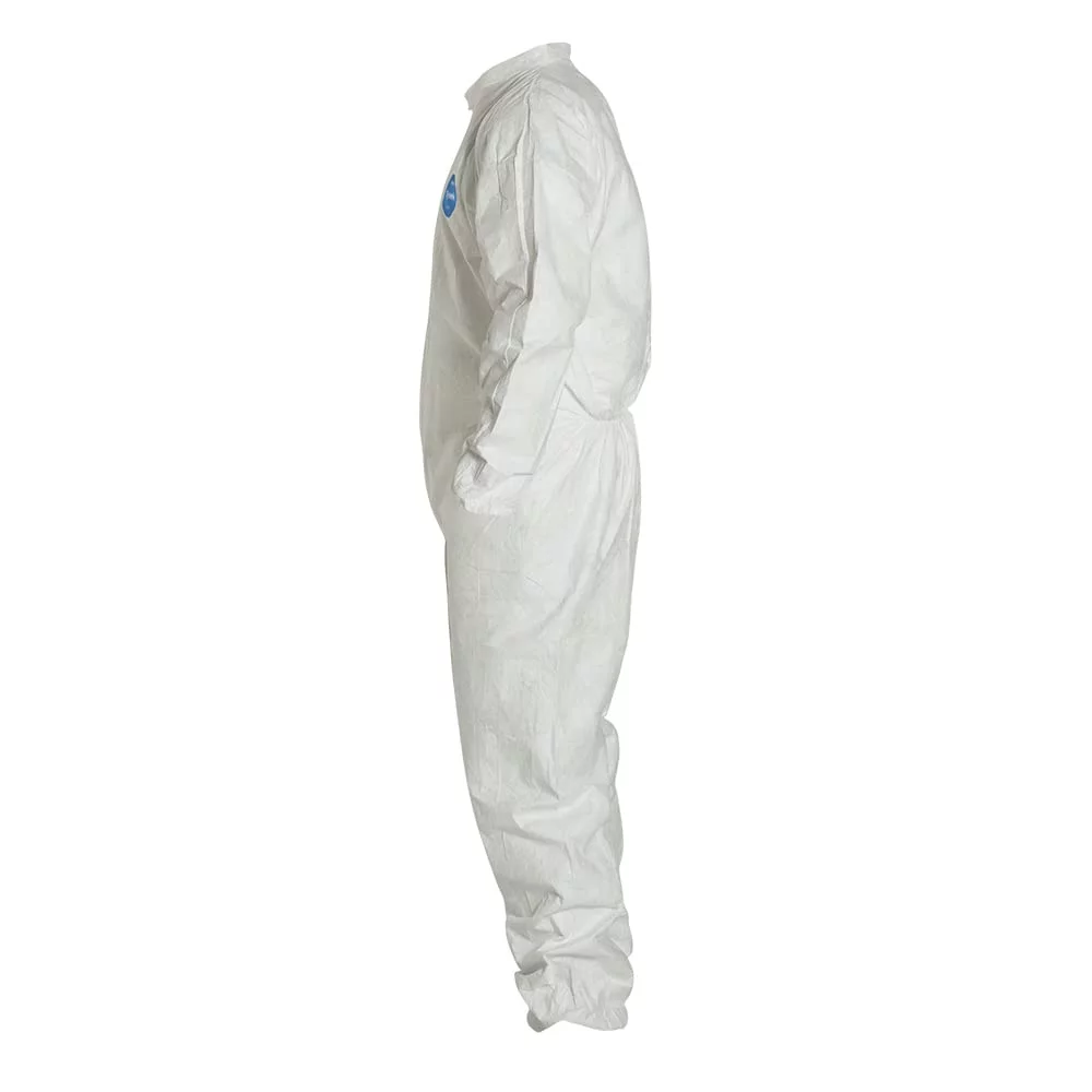 DuPont Tyvek Coveralls with Elastic Wrists and Ankles, White, Medium - 25 CA (251-TY125SWHMD0025VP)