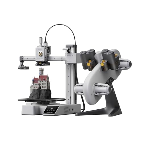Bambu Lab A1 Mini 3D Printer, Support Multi-Color 3D Printing, Set Up in 20 Mins, High Speed & Precision, Full-Auto Calibration & Active Flow Rate Compensation, ≤48 dB Quiet FDM 3D Printers
