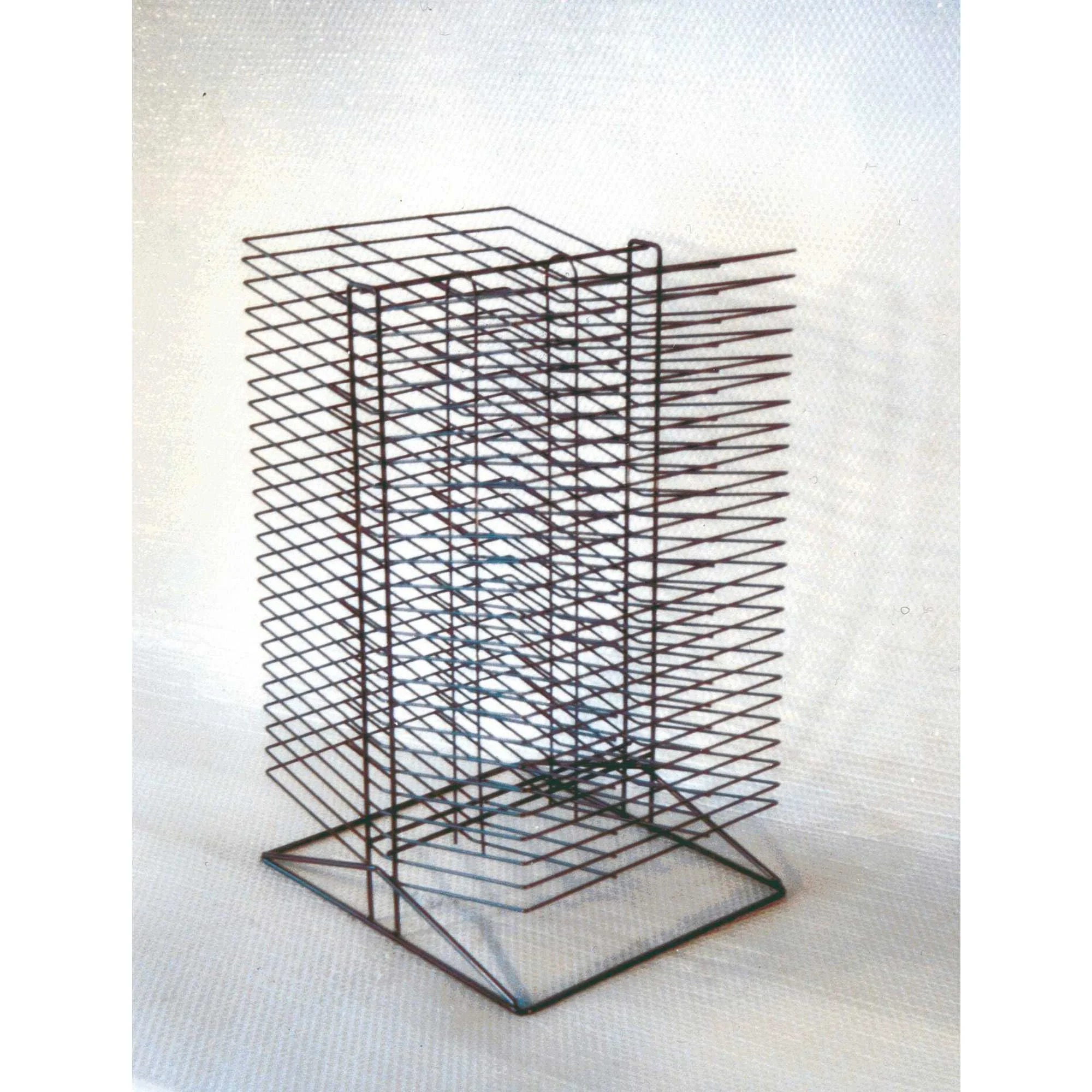Sax All-Steel Double Sided Wire Drying Rack, 50 Shelves, 17-1/2 x 20 x 30-3/4 Inches, Black