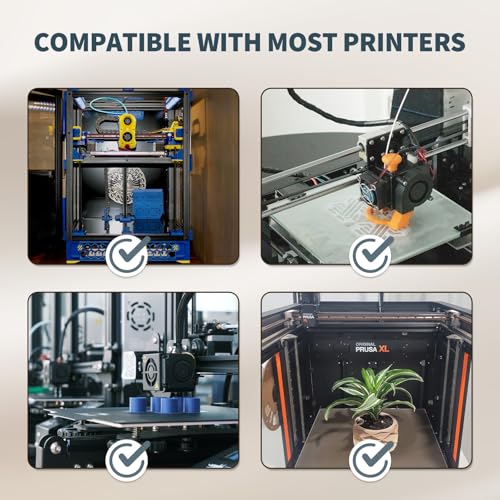 OVERTURE PLA Filament 1.75mm PLA 3D Printer Filament, 2kg Cardboard Spool (4.4lbs), Dimensional Accuracy +/- 0.02mm, Fit Most FDM Printer (Black 2-Pack)