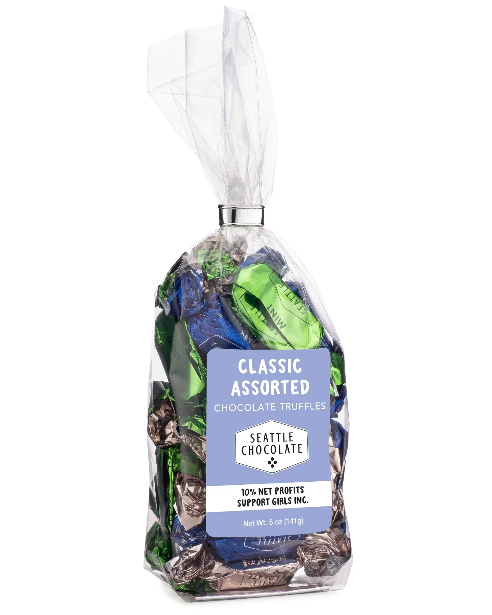 Seattle Chocolate Classic Assorted Truffle Gift Bag 5 oz