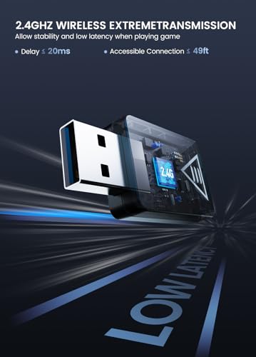 EKSA E1000 Gaming Headset, Computer Headphones with Noise Canceling Mic & RGB Light, 7.1 Surround Sound, Compatible with PC, PS4 PS5 Console, Laptop (Blue)