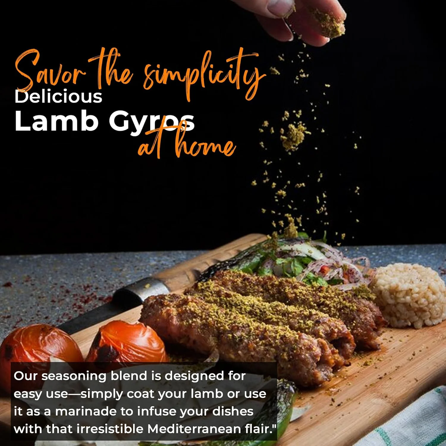 NY SPICE SHOP Lamb Gyro Seasoning - 3 Pound - Lamb Beef Grill Flavor Gyro