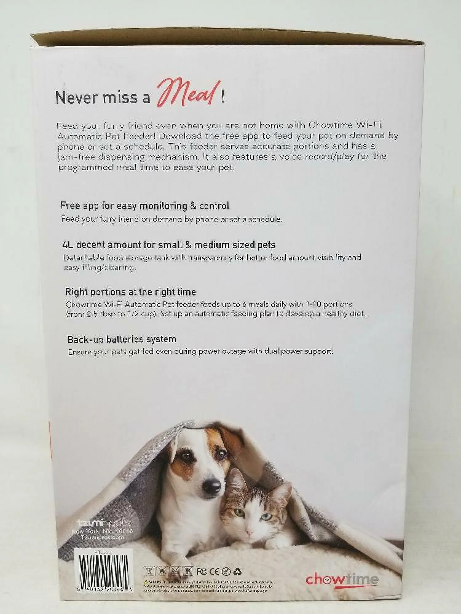 Chowtime Wi-Fi Automatic Pet Feeder