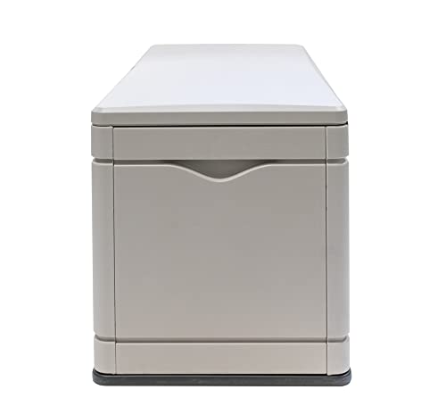 Lifetime 60012 Extra Large Deck Box, 130 Gallon, Desert Sand/Brown