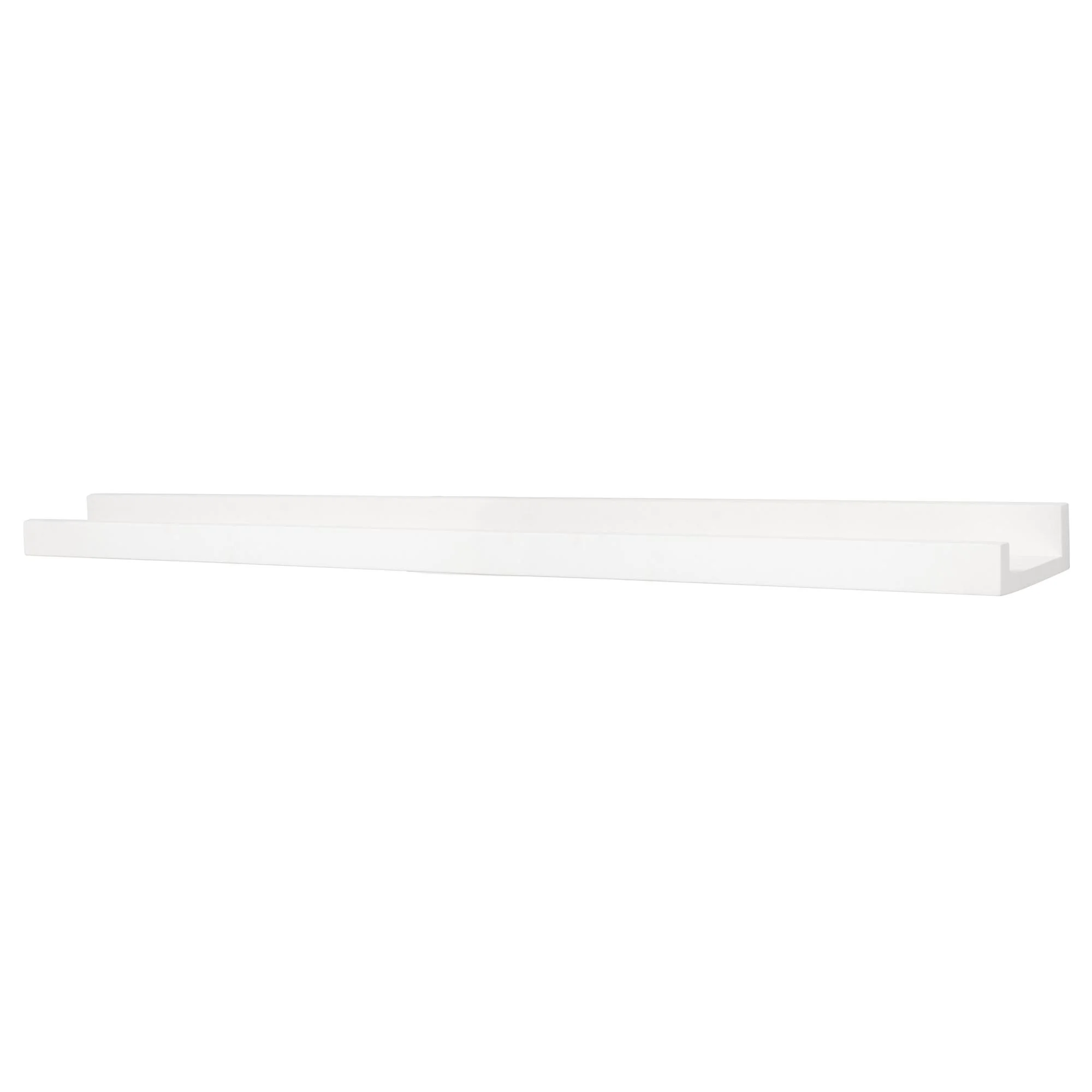 kieragrace KG Modern  Edge Frame Ledge  Set of 2 White Engineered Wood