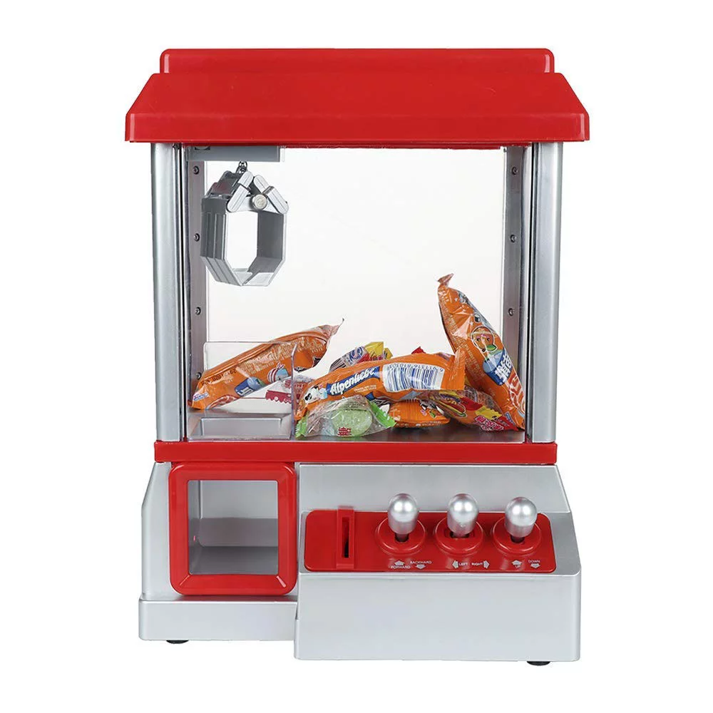 Claw Toy Grabber Mini Arcade Machine with Lights & Sounds, Candy Claw Machine