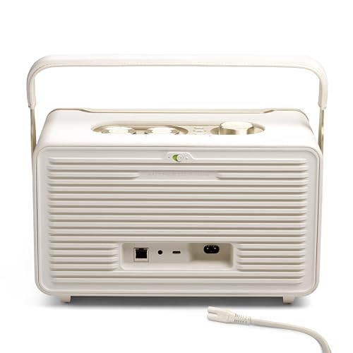 JBL Authentics 200 - Retro Style Smart Home Speaker with Built in Wi-Fi, Bluetooth and Voice Assistants, Alexa and Google Assistant, Multi-Room Playback, Automatic self tuning (Black/Gold)