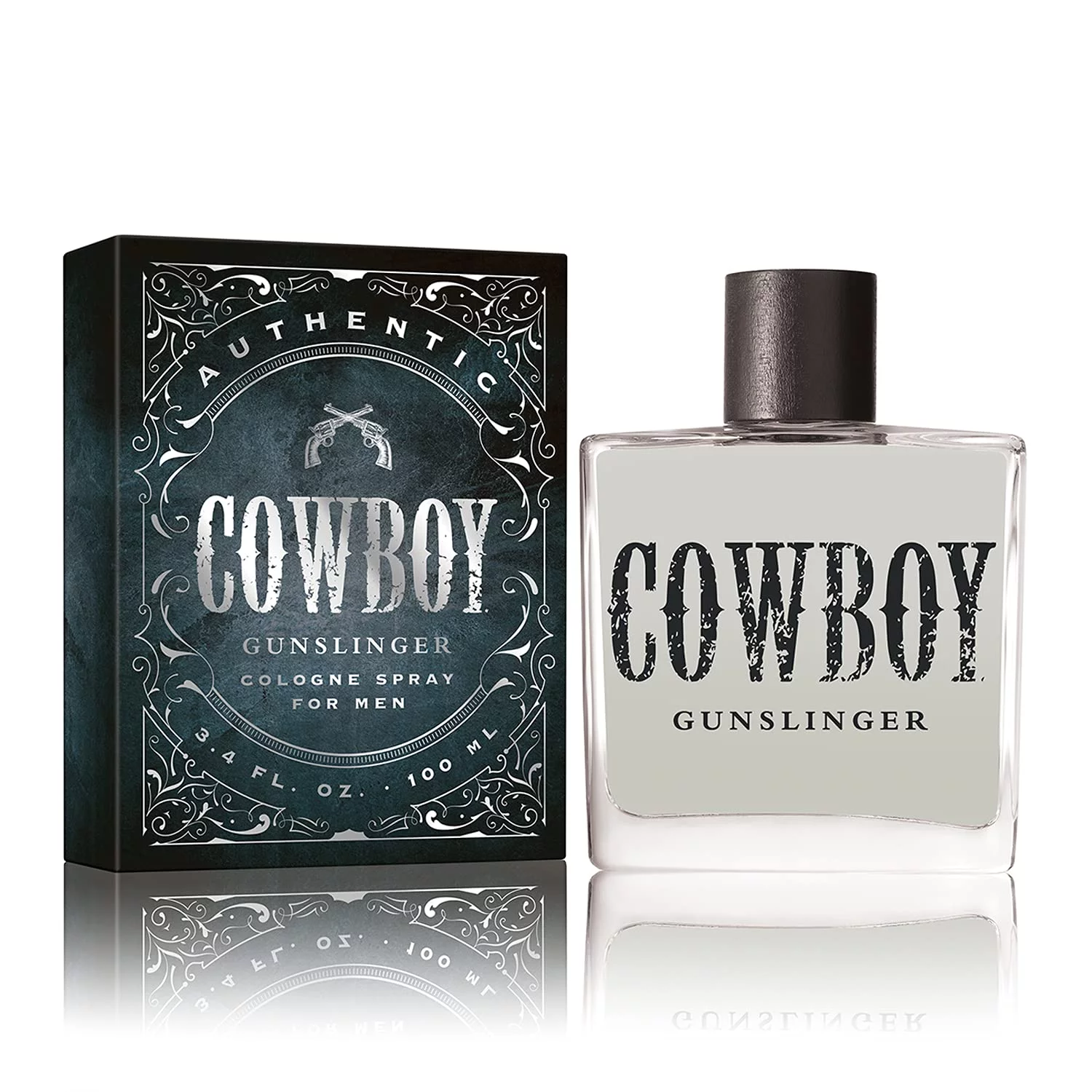 Tru Western Cowboy Gunslinger Men's Cologne, 3.4 fl oz (100 ml) - Warm, Fresh, Bold