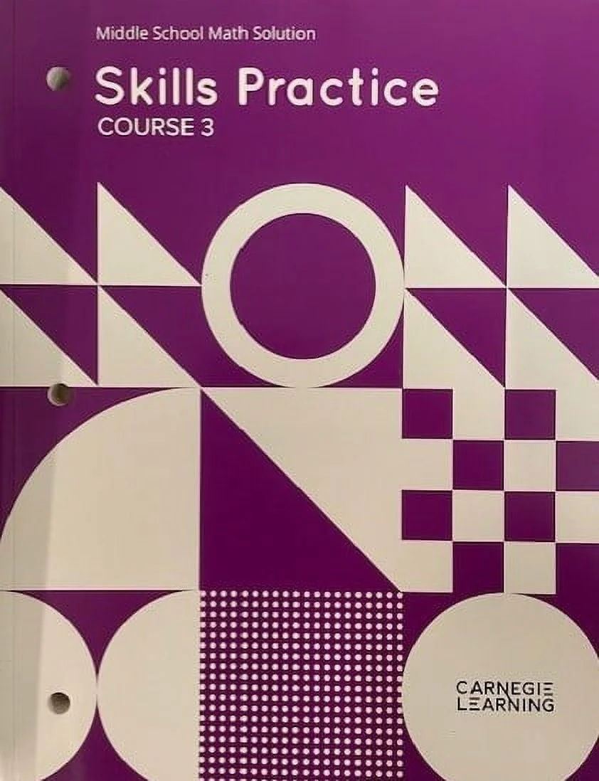 Middle School Math Solution: Skills Practice, Course 3, c. 2022, 9781684597406, 1684597404 - New