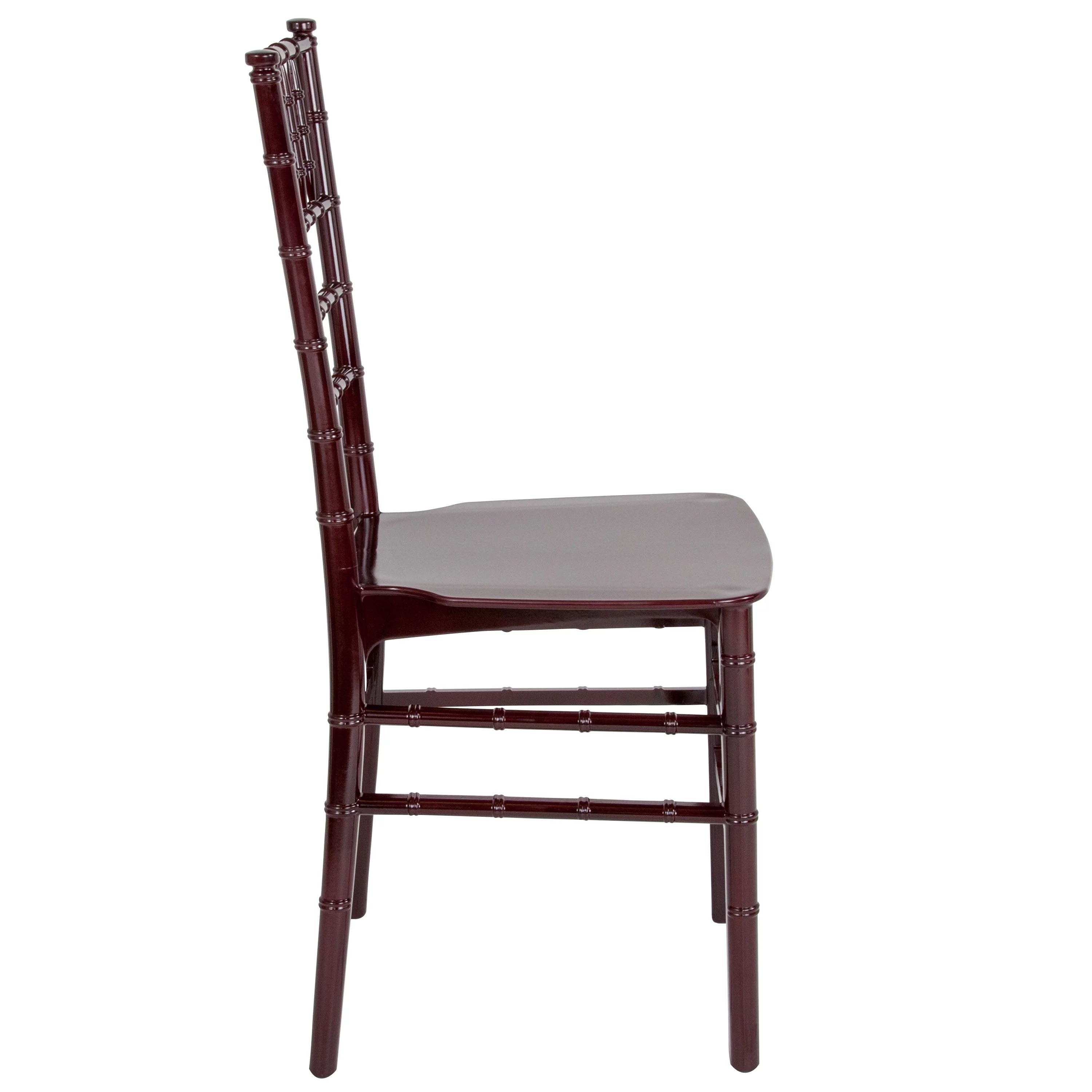 Flash Furniture HERCULES Series Mahogany Resin Stacking Chiavari Chair