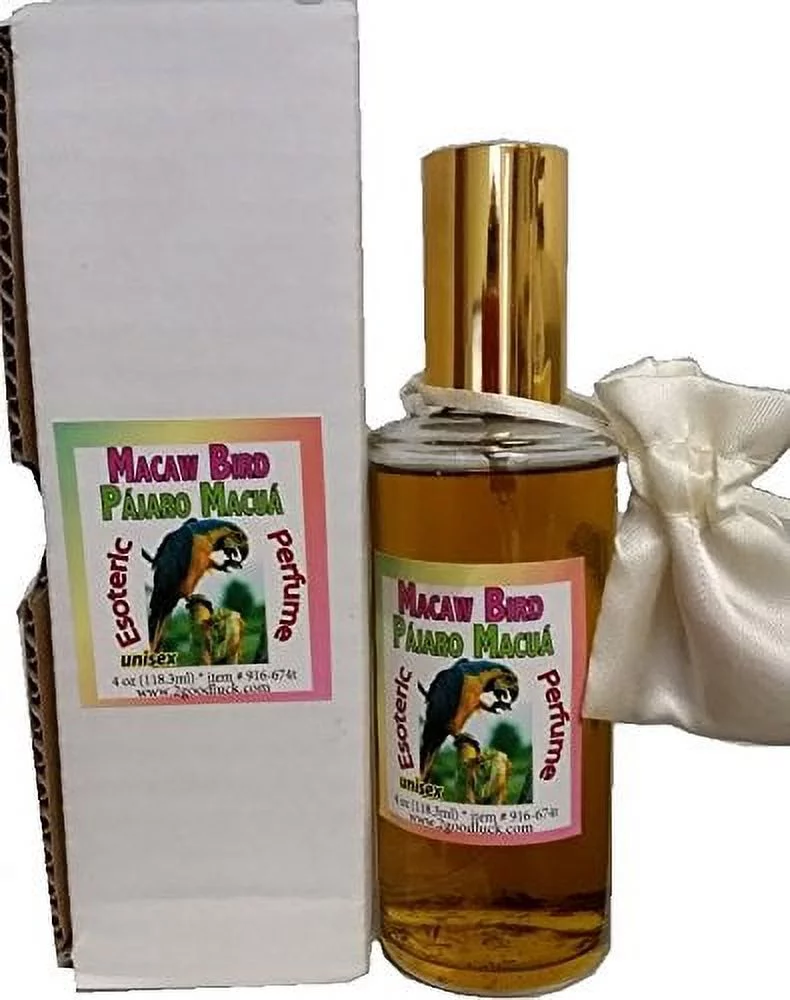 Macaw Perfume With Pheromones & Amulet For Rituals & Magic - Perfume Con Feromonas & Amuleto, Pajaro Macuá, Para Rituales Y Magia