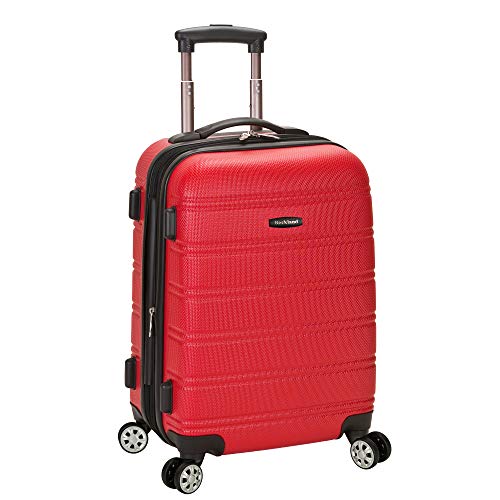 Rockland Melbourne Hardside Expandable Luggage with Spinner Wheels, 2TONENAVY, 2 Piece (20/28)