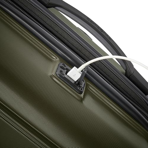 Samsonite Omni 2 Hardside Expandable Luggage with Spinner Wheels, 2-Piece Set (19/24), Lagoon Blue