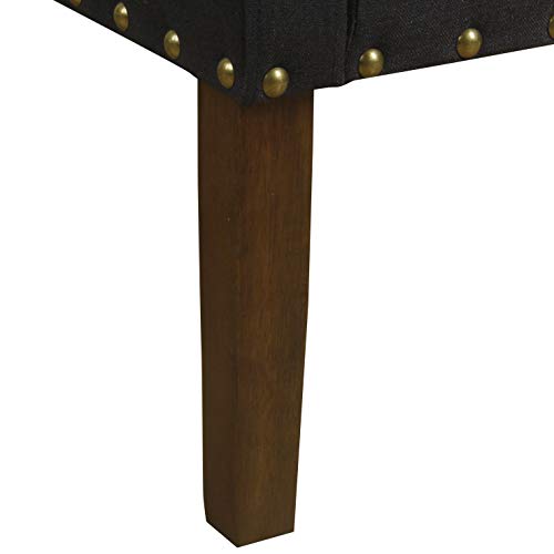 HomePop Velvet Swoop Arm Accent Chair, Suri Blue