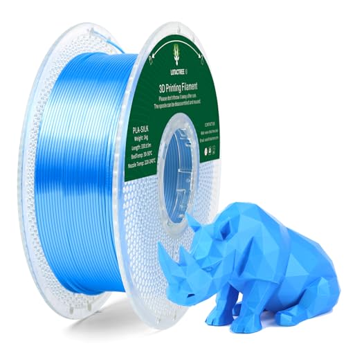 Silk PLA Filament 1.75mm Triple Colors 3D Printer Filament, 1kg Spool (2.2lbs), PLA Silk Filament with +/-0.03mm Accuracy, Silk Rose Red/Green/Sky Blue