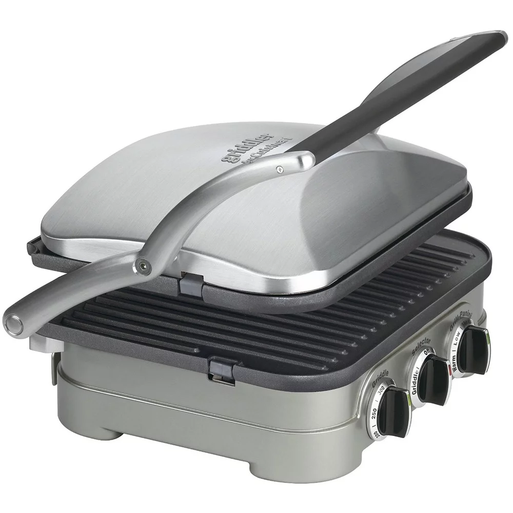Cuisinart Multifunctional Griddle, Grill and Panini Press (GR-4N) with 1 Year Extended Warranty
