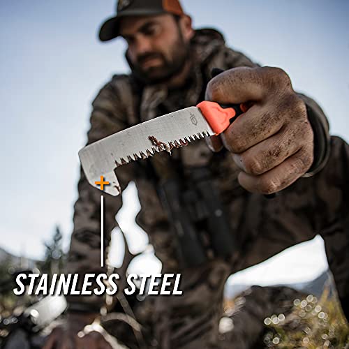 Gerber Gear Vital Pack Compact Saw, Stainless Steel Sawtooth Blade for Camping, Hunting and Hiking with Sheath