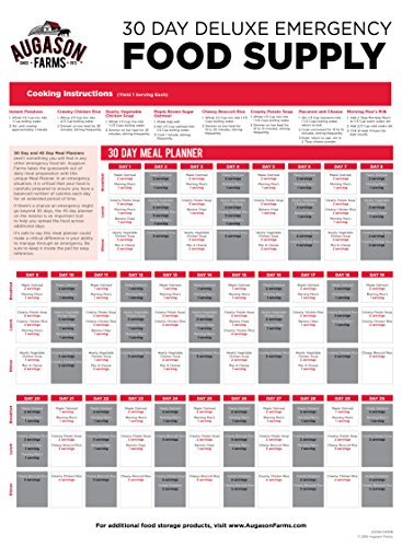 AUGASON FARMS Emergency Food Supply Bucket, 307 Servings, Dehydrated Meal Kit, Variety Pail, Long Shelf Life Just-Add-Water Meals for Prepping, Disaster Survival, Camping, Hiking, and More