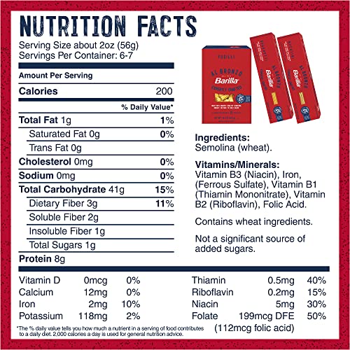 Barilla Al Bronzo Pasta Variety Pack with Fusilli, Bucatini, and Spaghetti (Pack of 6), Bronze Cut Pasta Created from a reserve batch durum wheat, Non-GMO, Kosher